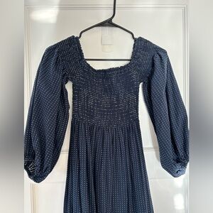 THE GREAT Navy and white dress size 1